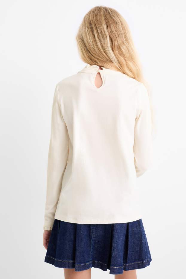 Children Girls - Multipack of 2 - long sleeve top - cremewhite