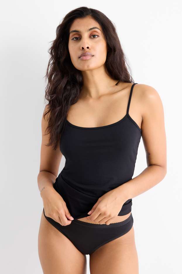 Damen - Multipack 4er - Slip - schwarz