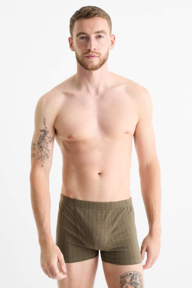 Herren - Multipack 3er - Trunks - dunkelgrün