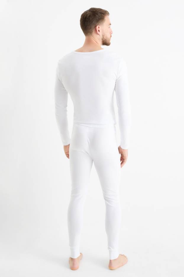 Men - Multipack of 2 - long pants - skinny rib - white