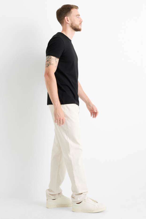 Hommes - Regular jean - blanc crème