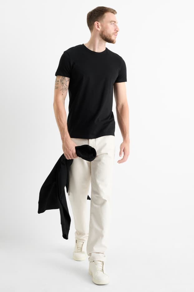 Hommes - Regular jean - blanc crème
