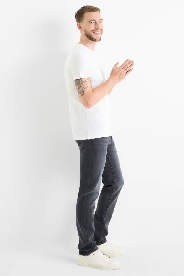 Men - Slim jeans - LYCRA® - denim-gray