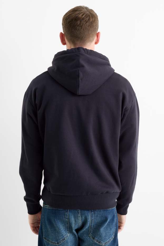 Heren - Hoodie - donkerblauw