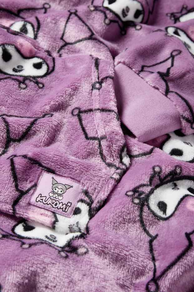 Niños: niñas - Kuromi - batamanta con capucha - violeta