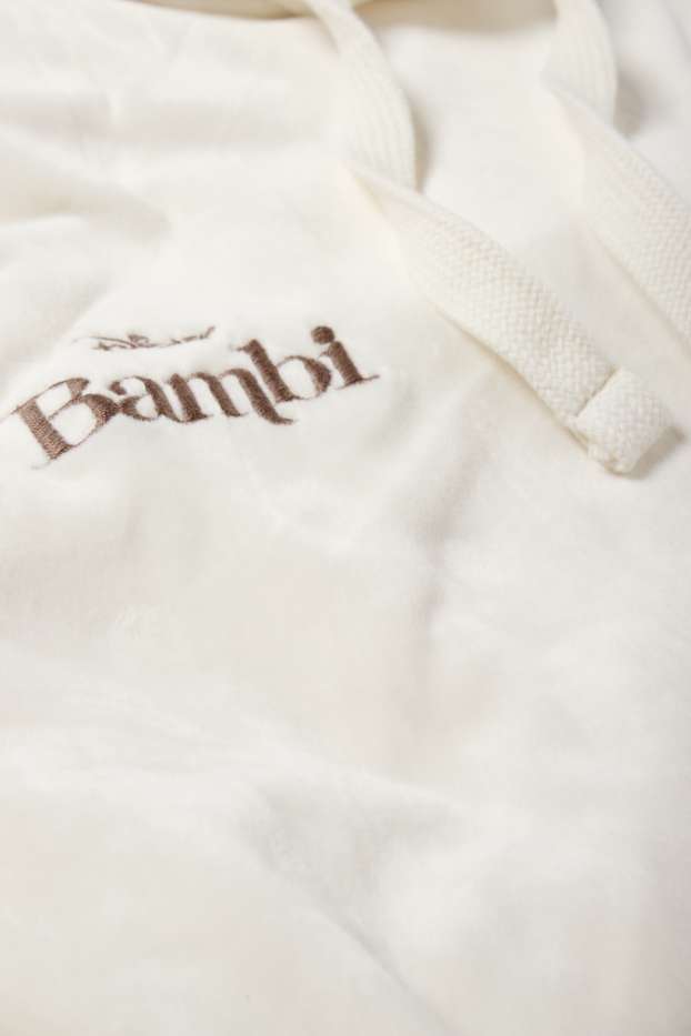 Femmes - Chemise de nuit avec capuche - Bambi - blanc