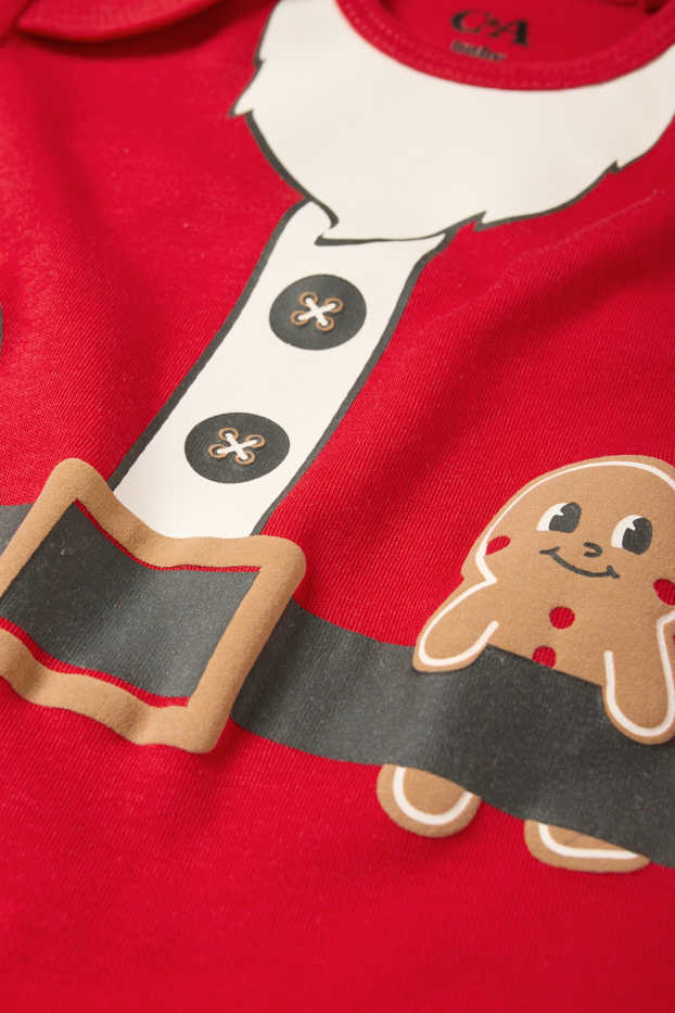 Bebés niños - Papá Noel - body navideño para bebé - rojo