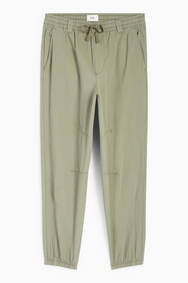 Hommes - Pantalon - loose fit - vert