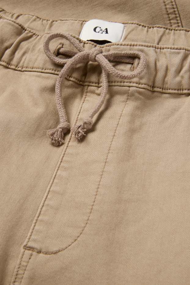 Herren - Cargohose - Tapered Fit - LYCRA® - taupe