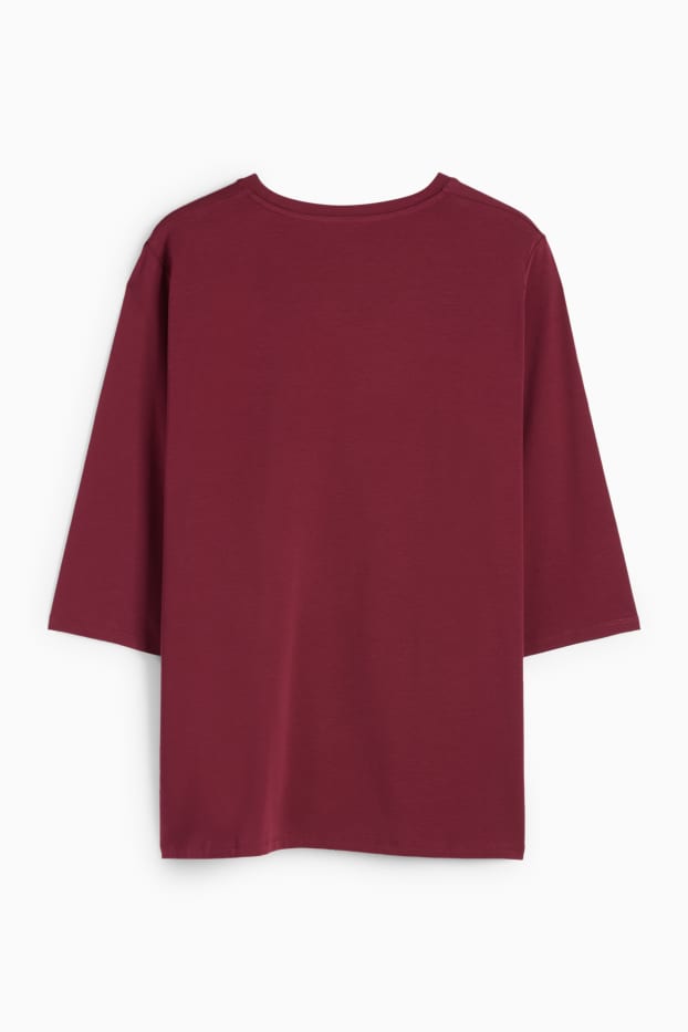 Dames - T-shirt - LYCRA® - bordeaux