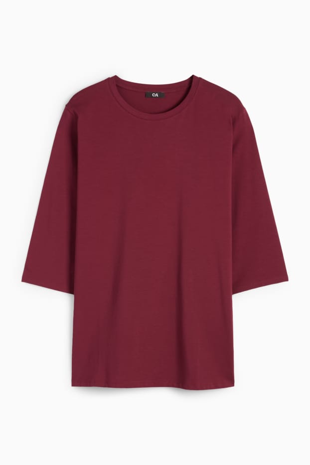 Damen - T-Shirt - LYCRA® - bordeaux