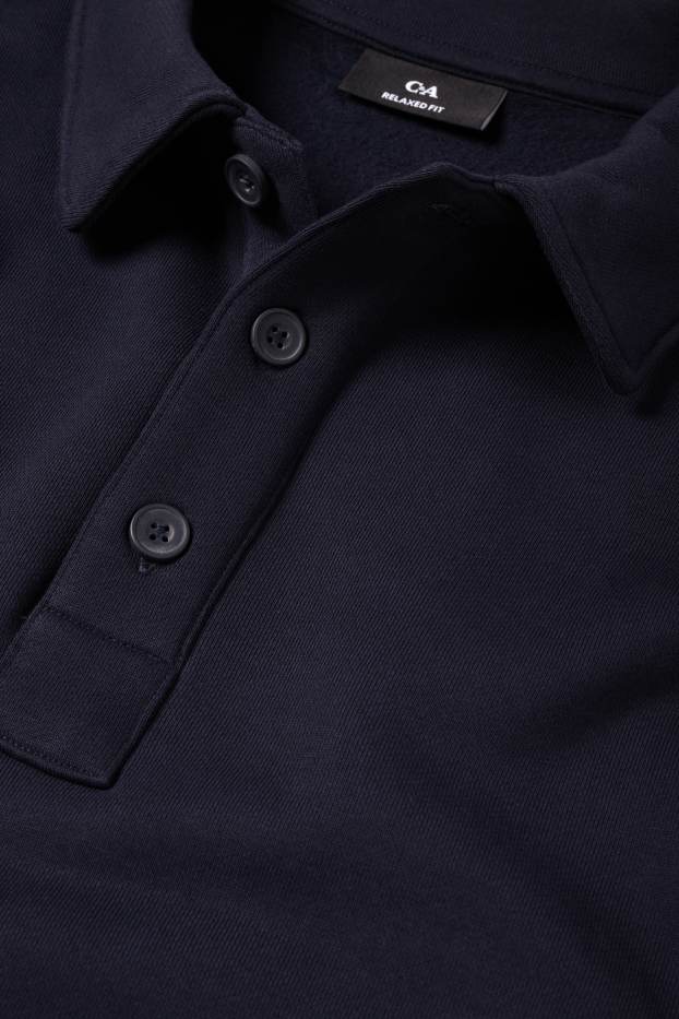 Uomo - Polo - relaxed fit - blu scuro