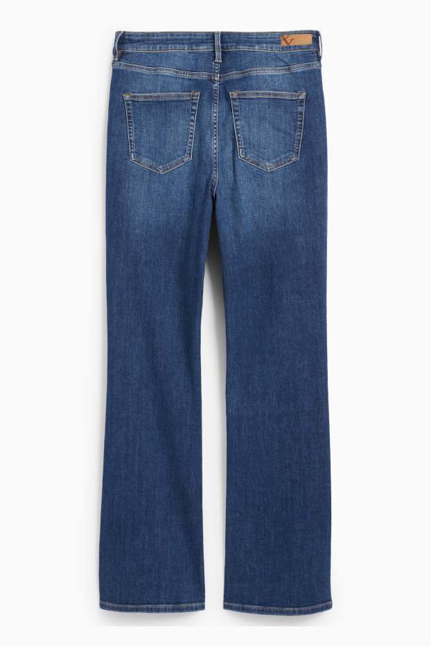 Damen - Bootcut Jeans - High Waist - LYCRA® - jeansblau