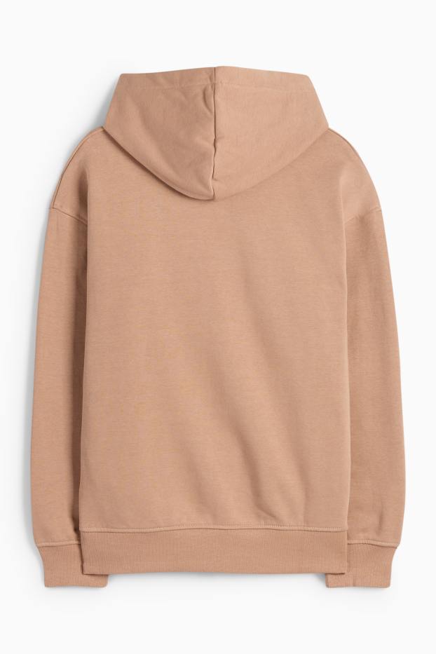 Kinderen: jongens - Headset - hoodie - lichtbruin