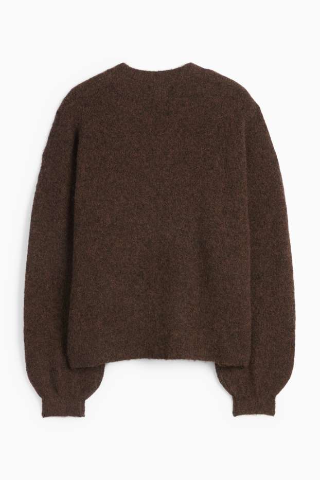 Damen - Pullover - dunkelbraun