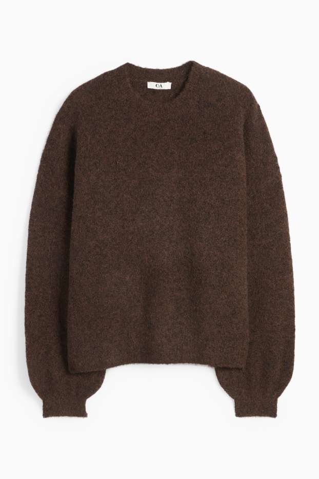 Damen - Pullover - dunkelbraun