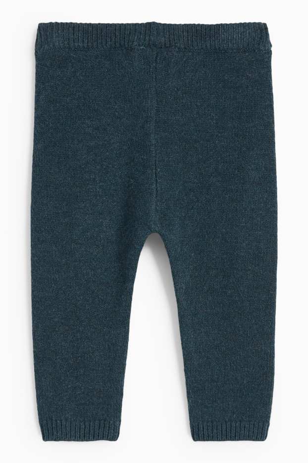 Baby Buben - Baby-Strick-Jogginghose - dunkelgrün