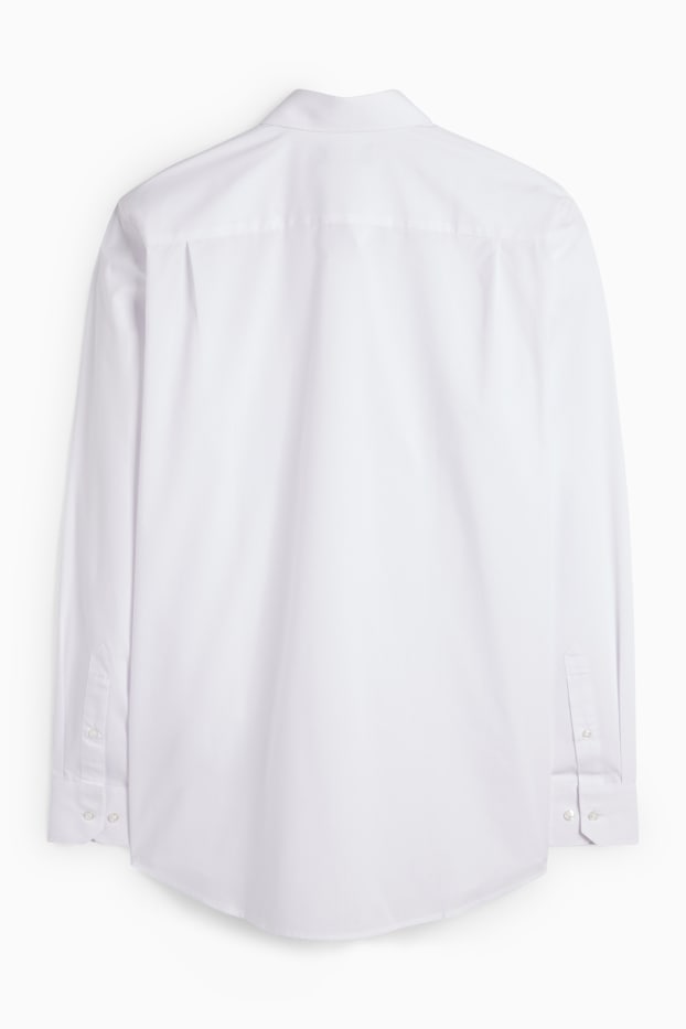 Pánské - Business košile - regular fit - kent - bílá