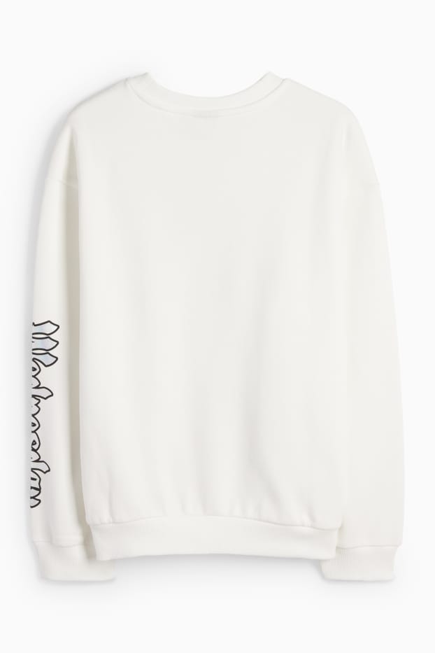 Bambine - Wednesday - felpa - bianco
