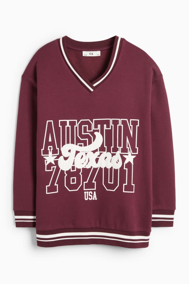 Enfants filles - Austin - Sweat - bordeaux