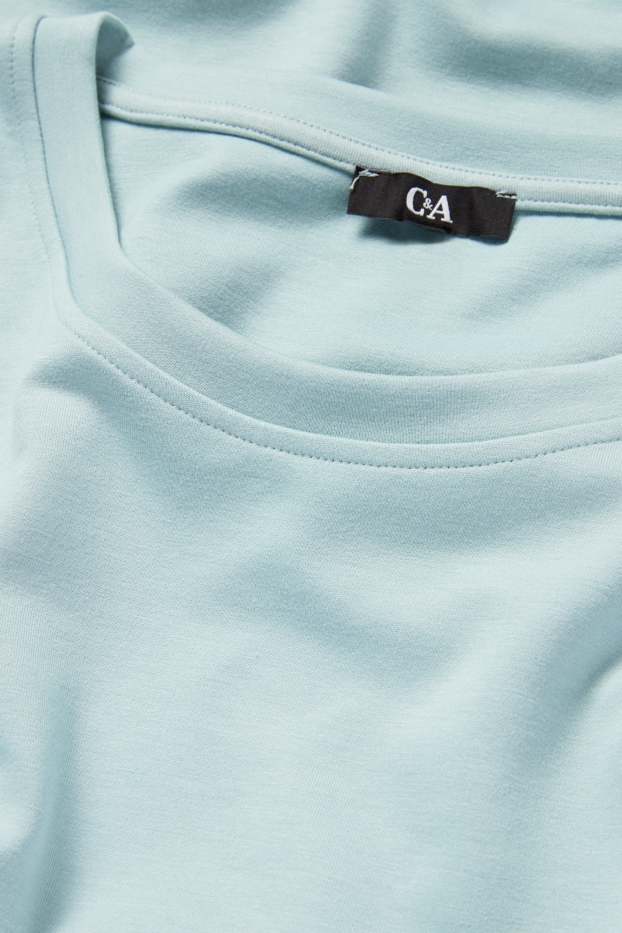 Dames - Longsleeve - relaxed fit - lichtturquoise