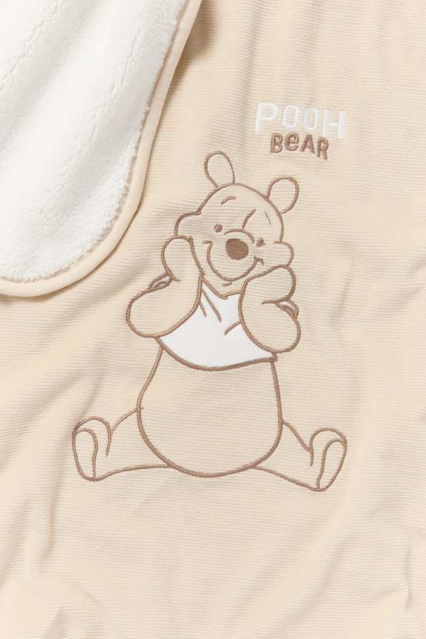 Baby Mädchen - Winnie Puuh - Baby-Decke - gerippt - 100 x 80 cm - beige
