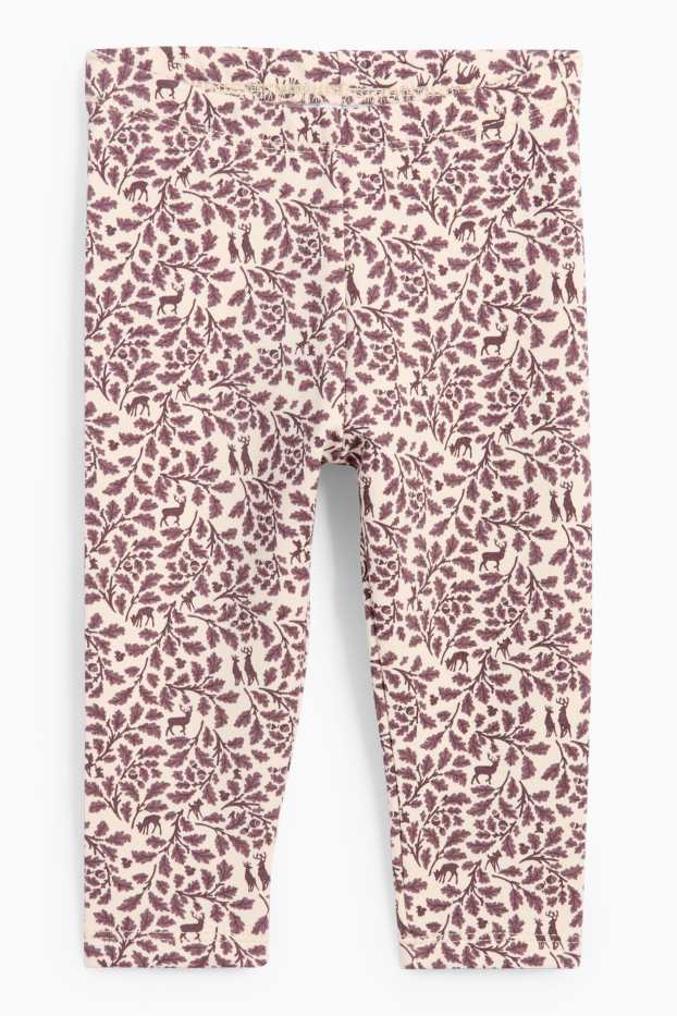 Baby: meisjes - Bambi - babyoutfit - 2-delig - beige