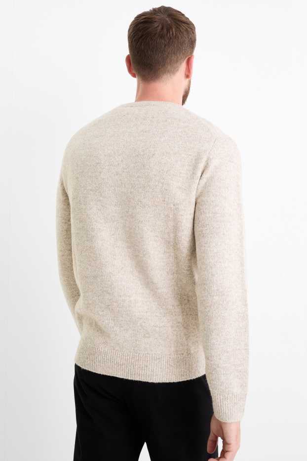 Hommes - Pull - gris clair chiné