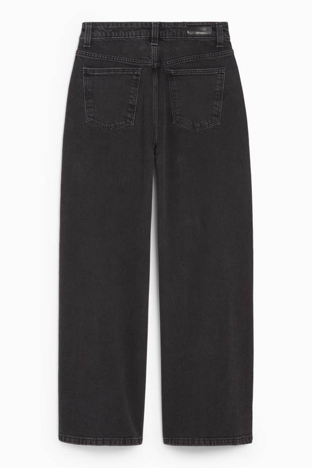Kinder Mädchen - Wide Leg Jeans - dunkeljeansgrau