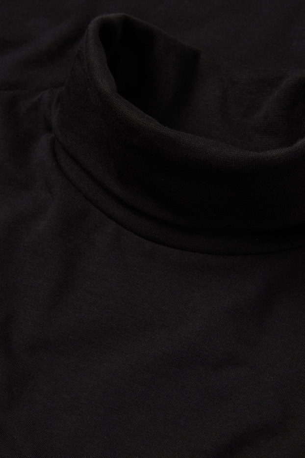 Herren - Rollkragenshirt - schwarz