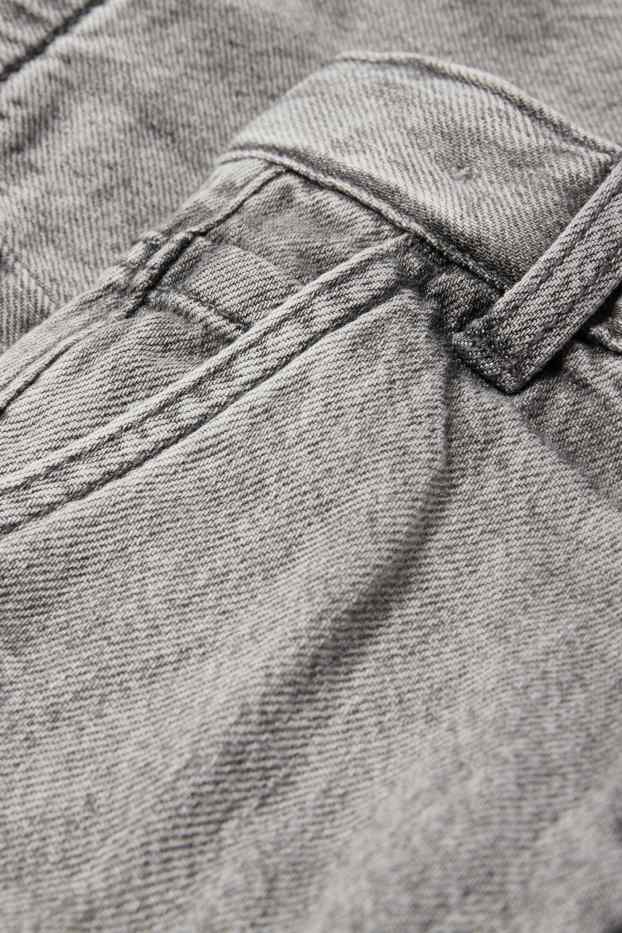 Kinder Buben - Loose Fit Jeans - Thermojeans - helljeansgrau