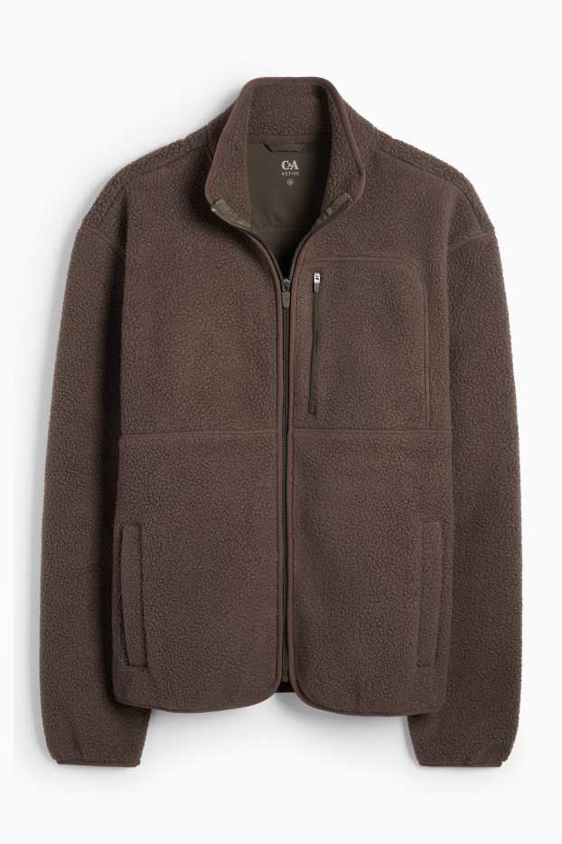 Herren - Fleecejacke - braun