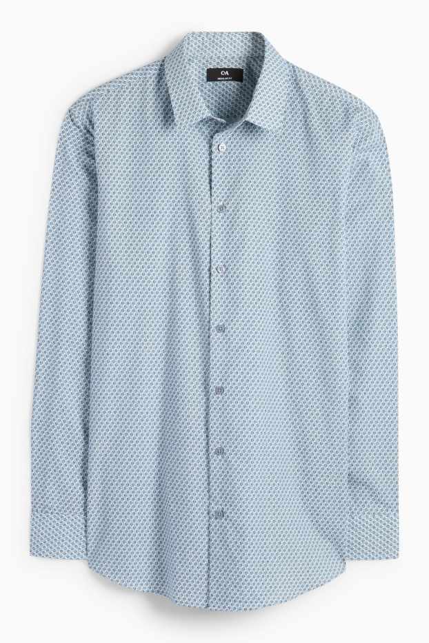 Herren - Set - Pullover mit V-Ausschnitt und Businesshemd - 2 teilig - dunkelblau
