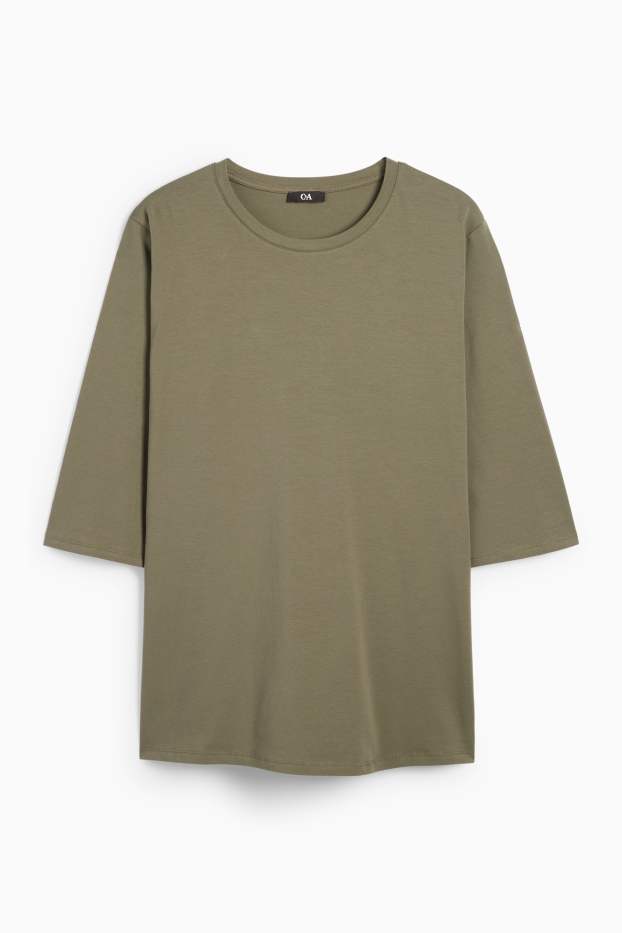 Donna - T-shirt - LYCRA® - kaki
