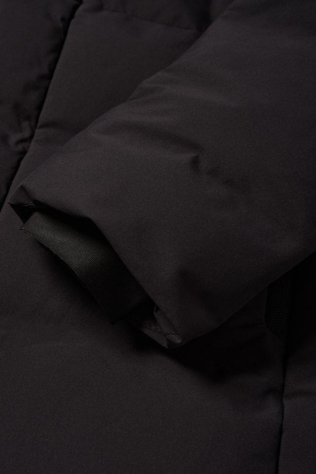 Herren - Parka mit Kapuze - Winter - wasserabweisend - schwarz