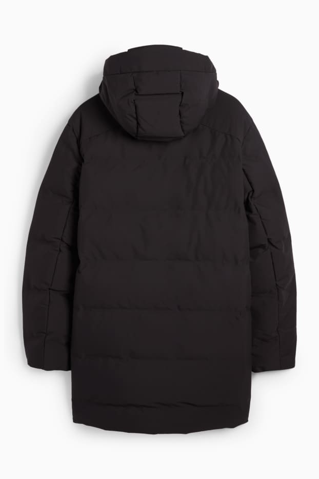 Herren - Parka mit Kapuze - Winter - wasserabweisend - schwarz
