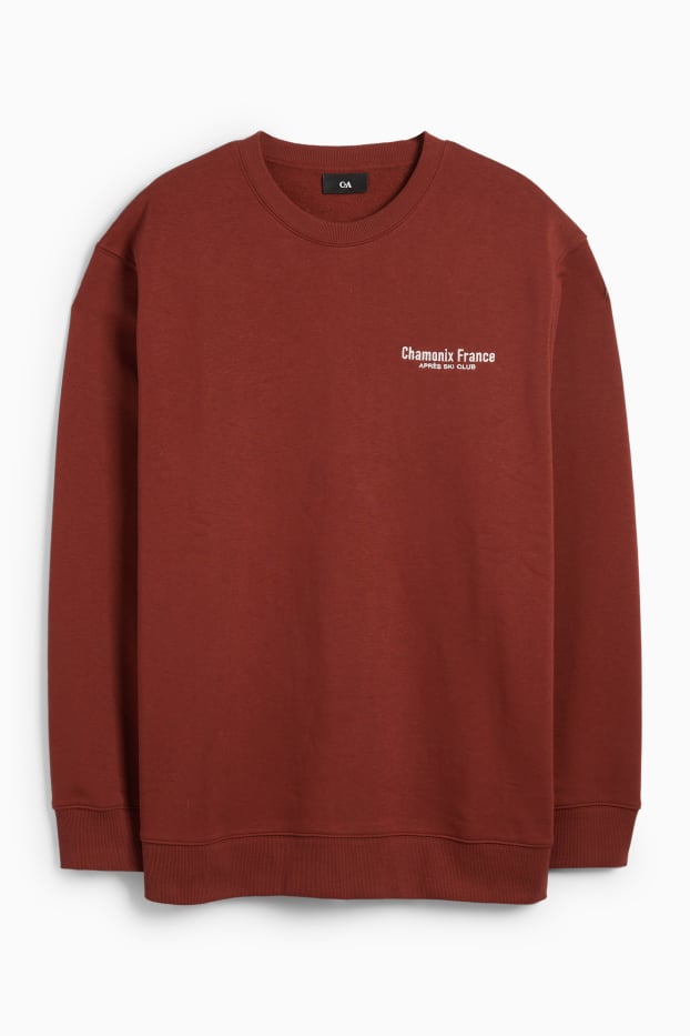 Hommes - Sweat - rouille