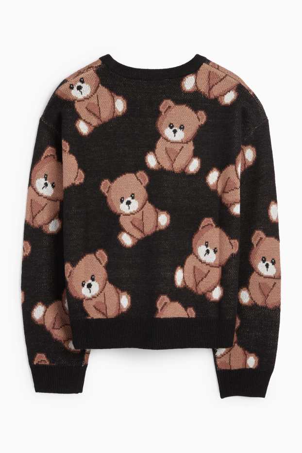 Enfants filles - Ours en peluche - pull - marron