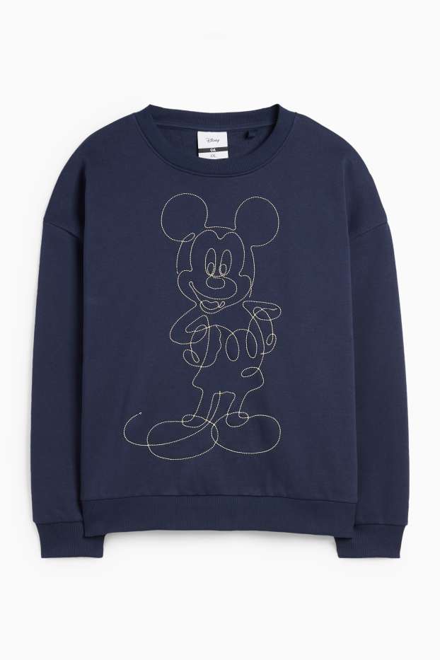 Dames - Sweatshirt - Mickey Mouse - donkerblauw