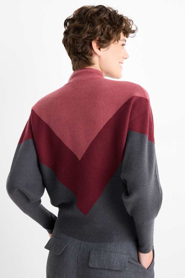 Femei - Pulover - reiat - bordo