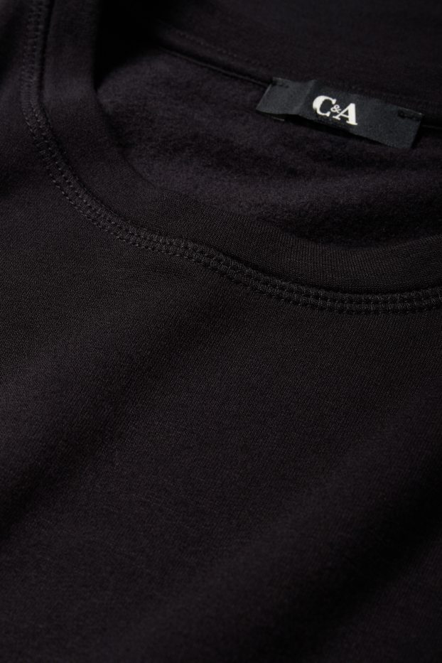 Damen - Langarmshirt - Slim Fit - schwarz