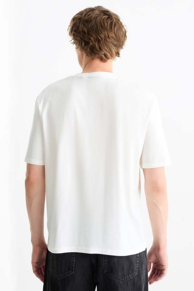 Uomo - T-shirt - relaxed fit - bianco