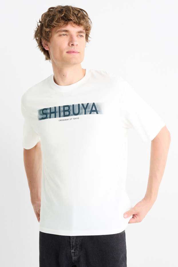 Uomo - T-shirt - relaxed fit - bianco