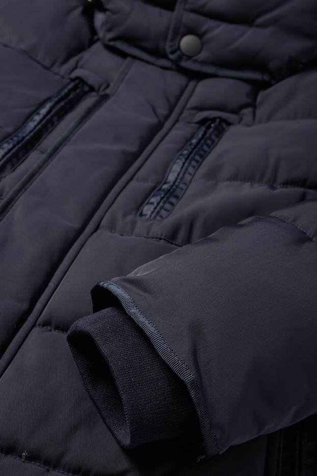 Hombre - Chaqueta acolchada con capucha - azul oscuro