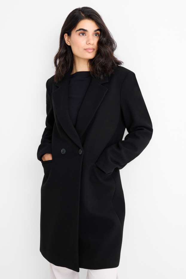 Damen - Mantel - schwarz