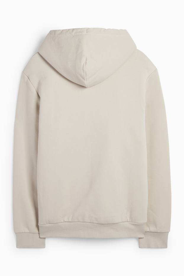 Men - Zip-through hoodie - light beige