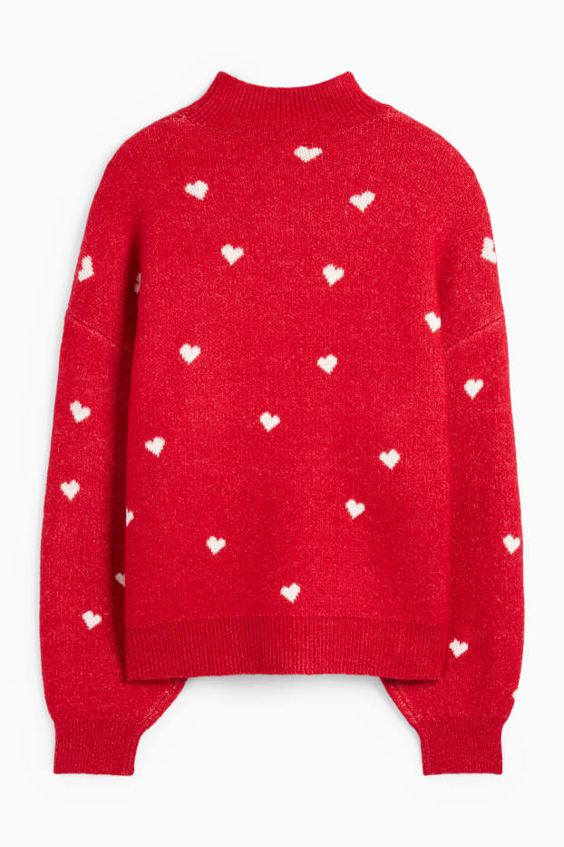 Femmes - Pull de Noël - I Love Christmas - rouge