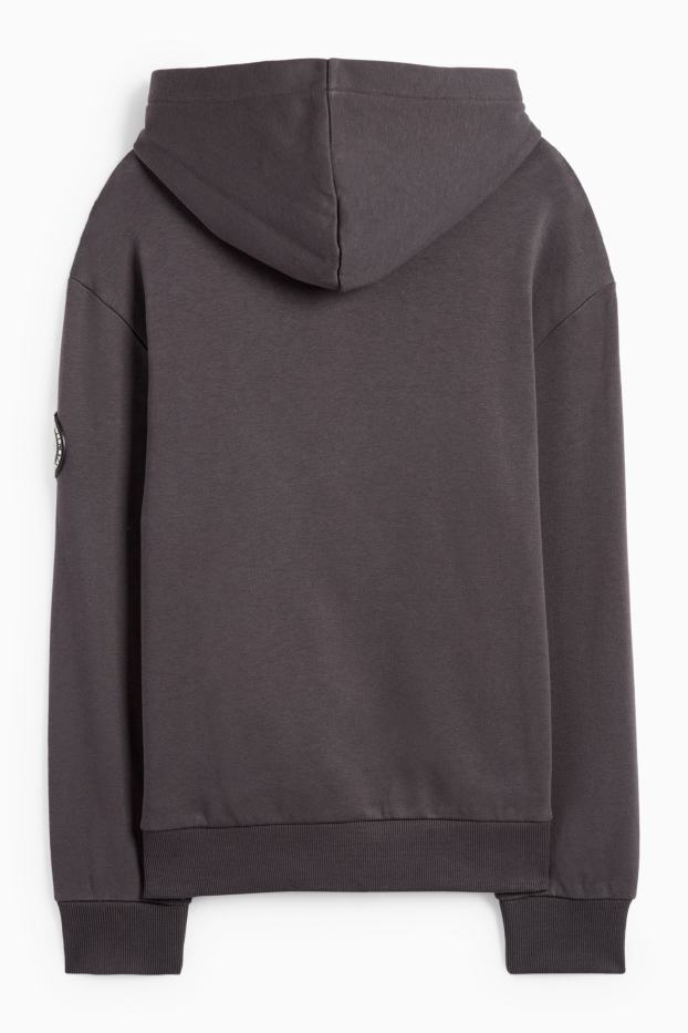 Kinder Buben - Skater - Hoodie - dunkelgrau