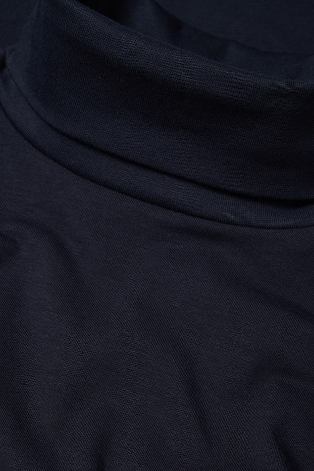 Herren - Rollkragenshirt - dunkelblau