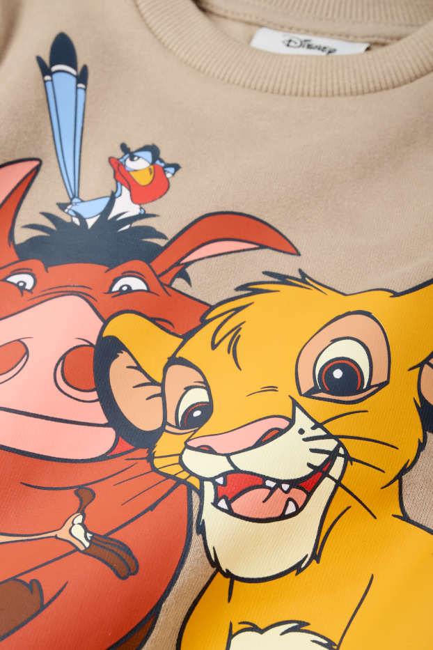 Niños - El Rey León - sudadera - beis
